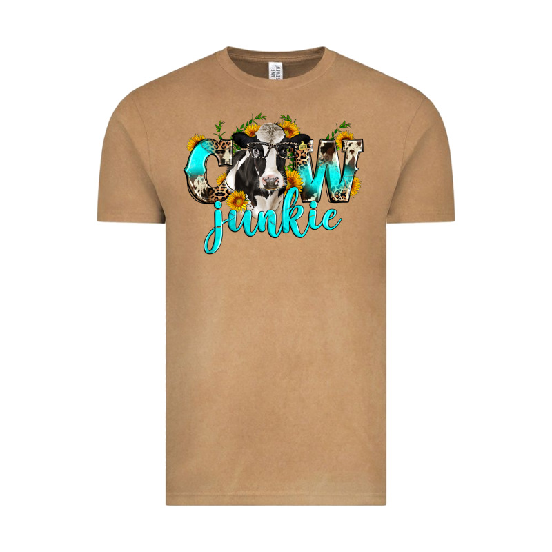 Cow Junkie Vintage Tee by Zillion Design Studio | Teevron