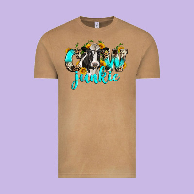 Cow Junkie Vintage Tee Designed By Zillion Design Studio
