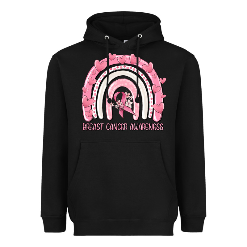 Breast Cancer  Awareness Rainbow Heavyweight Hoodie by MaliasSmallBusiness | Teevron
