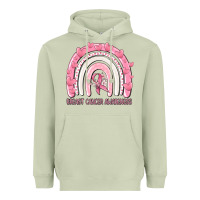 Matcha breast cancer  awareness rainbow Heavyweight Hoodie - MaliasSmallBusiness