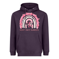 Plum breast cancer  awareness rainbow Heavyweight Hoodie - MaliasSmallBusiness