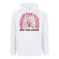 White breast cancer  awareness rainbow Heavyweight Hoodie - MaliasSmallBusiness
