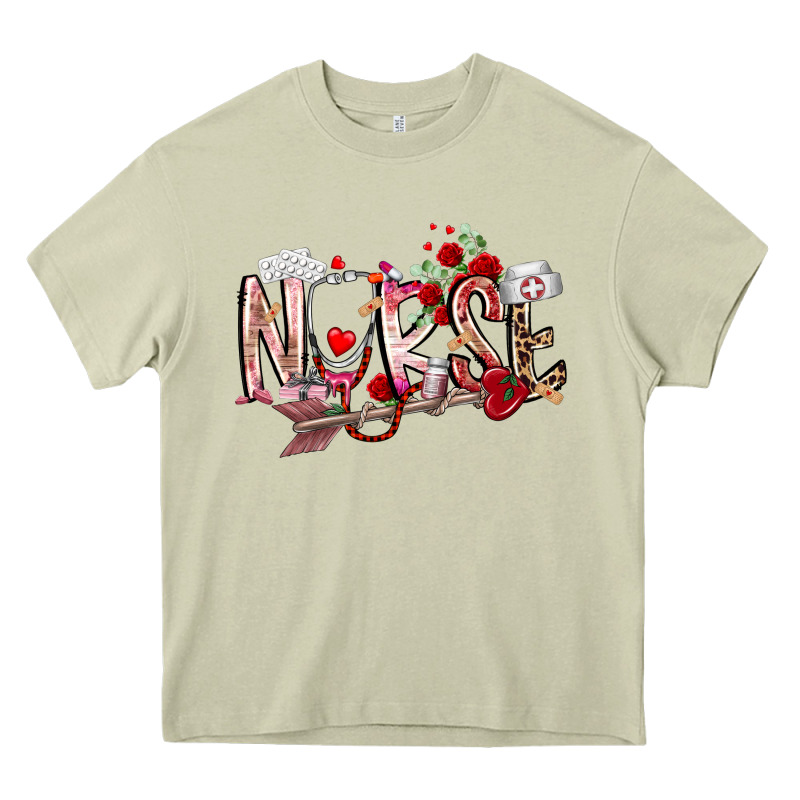 Nurse Valentines Day Heavy Core Tee by RacoonDesign | Teevron