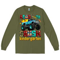 Army Green ready to school crush kindergarten Long Sleeve Tee - AdoDesignShop