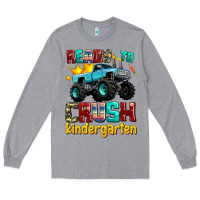 Heather Grey ready to school crush kindergarten Long Sleeve Tee - AdoDesignShop