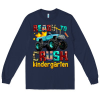 Navy ready to school crush kindergarten Long Sleeve Tee - AdoDesignShop