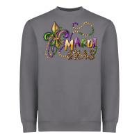Storm mardi gras fleur de lis and beads Heavyweight Sweatshirt - RanaPortraitStore