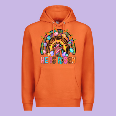 He Is Risen Rainbow Premium Hoodie Designed By Bundleandbundleshop