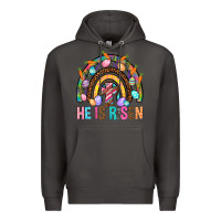 Smoke He Is Risen Rainbow Premium Hoodie - BundleAndBundleShop
