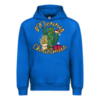 Cobalt Merry Christmas Cactus Urban Hoodie - Bettercallsaul