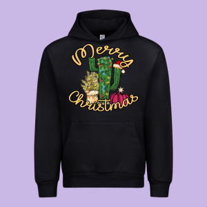 Merry Christmas Cactus Urban Hoodie Designed By Bettercallsaul