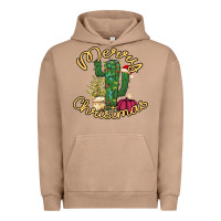 Pigment Burro Merry Christmas Cactus Urban Hoodie - Bettercallsaul