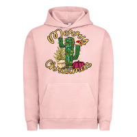 Pigment Salmon Merry Christmas Cactus Urban Hoodie - Bettercallsaul