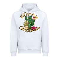White Merry Christmas Cactus Urban Hoodie - Bettercallsaul