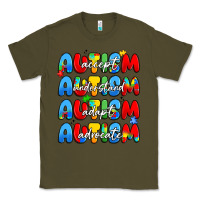 Army Green autism accept understand adopt advocate Classic Tee - JahusDesignShop