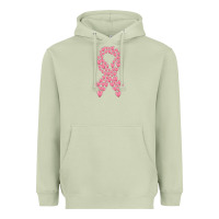 Matcha breast cancer ribbon Heavyweight Hoodie - MaliasSmallBusiness