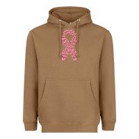 Toasted Coconut breast cancer ribbon Heavyweight Hoodie - MaliasSmallBusiness