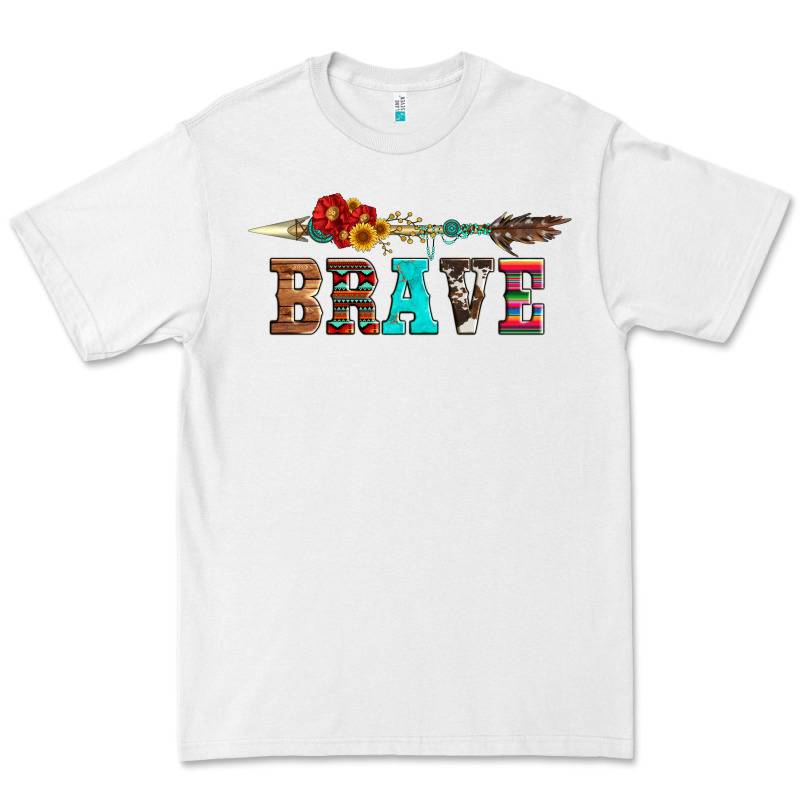 Brave And Aztec Wood Sunflower With Arrow Premium Tee by Artiststas | Teevron
