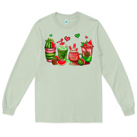Matcha watermelon coffee cups Long Sleeve Tee - AdoDesignShop