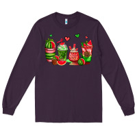Plum watermelon coffee cups Long Sleeve Tee - AdoDesignShop