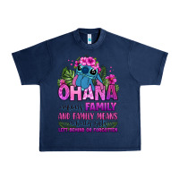 Navy ohana means family Urban Heavy Tee - Zillion Design Studio