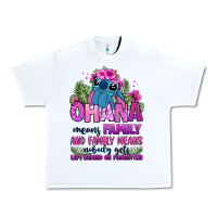 White ohana means family Urban Heavy Tee - Zillion Design Studio