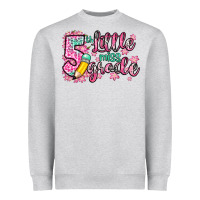 Heather Grey little miss 5th grade Heavyweight Sweatshirt - Zillion Design Studio