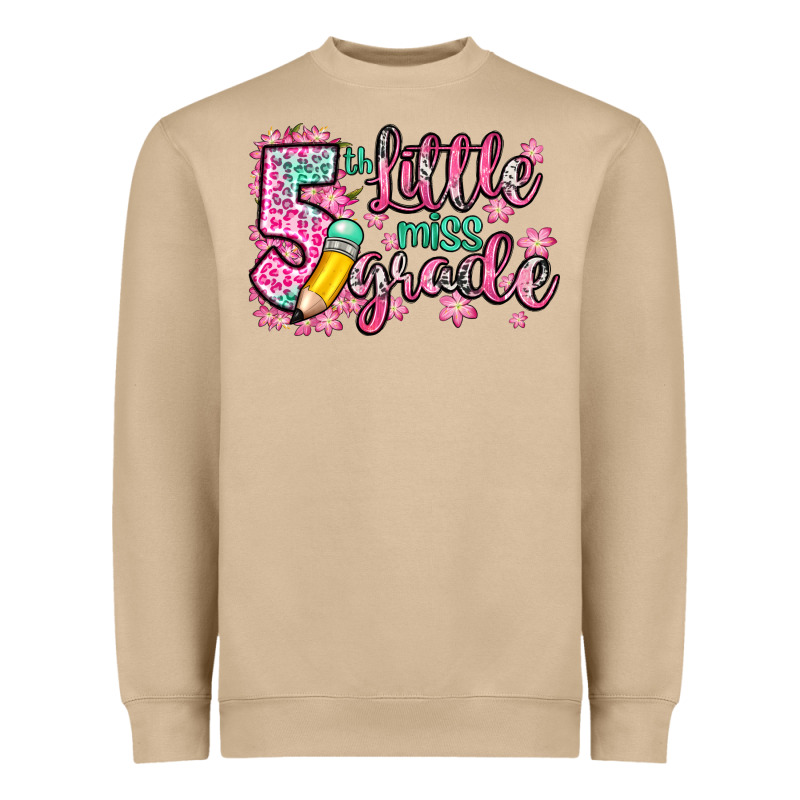 Little Miss 5th Grade Heavyweight Sweatshirt by Zillion Design Studio | Teevron