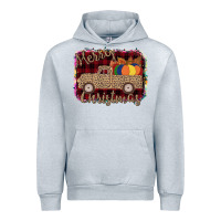 Heather Grey Merry Christmas Truck Urban Hoodie - Bettercallsaul