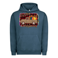 Pigment Midnight Navy Merry Christmas Truck Urban Hoodie - Bettercallsaul