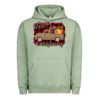 Pigment Oil Green Merry Christmas Truck Urban Hoodie - Bettercallsaul