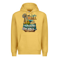 Antique Gold Just A Small Town Girl Windmill Premium Hoodie - BundleAndBundleShop