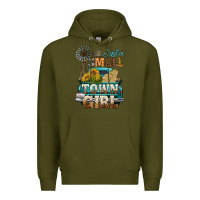 Army Green Just A Small Town Girl Windmill Premium Hoodie - BundleAndBundleShop