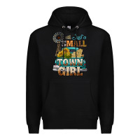 Black Just A Small Town Girl Windmill Premium Hoodie - BundleAndBundleShop