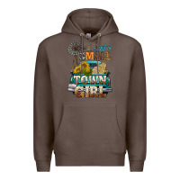 Coffee Just A Small Town Girl Windmill Premium Hoodie - BundleAndBundleShop