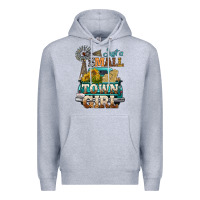 Heather Grey Just A Small Town Girl Windmill Premium Hoodie - BundleAndBundleShop