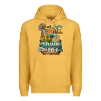 Mustard Just A Small Town Girl Windmill Premium Hoodie - BundleAndBundleShop