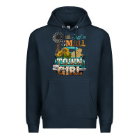 Navy Just A Small Town Girl Windmill Premium Hoodie - BundleAndBundleShop