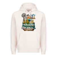 Pale Pink Just A Small Town Girl Windmill Premium Hoodie - BundleAndBundleShop