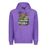 Purple Just A Small Town Girl Windmill Premium Hoodie - BundleAndBundleShop