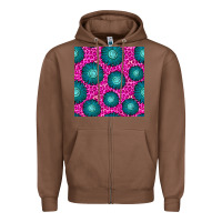 Chestnut floral pink leopard seamless pattern Zipper Hoodie - BundleAndBundleShop