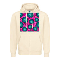 Sandshell floral pink leopard seamless pattern Zipper Hoodie - BundleAndBundleShop