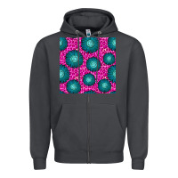 Smoke floral pink leopard seamless pattern Zipper Hoodie - BundleAndBundleShop