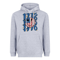 Heather Grey 1776 Heavyweight Hoodie - MaliasSmallBusiness