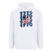 White 1776 Heavyweight Hoodie - MaliasSmallBusiness