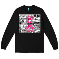 Black breast cancer nobody fights alone Long Sleeve Tee - JahusDesignShop
