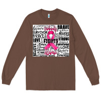 Chestnut breast cancer nobody fights alone Long Sleeve Tee - JahusDesignShop