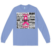 Colony Blue breast cancer nobody fights alone Long Sleeve Tee - JahusDesignShop