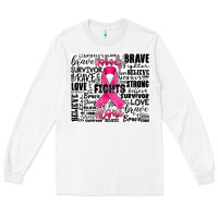 White breast cancer nobody fights alone Long Sleeve Tee - JahusDesignShop