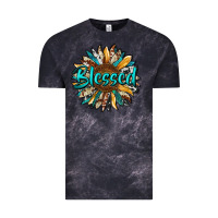 Cloud Black blessed sunflower Vintage Tee - RanaPortraitStore